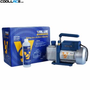 VALUE VE125N Single Stage Vacuum Pump 1/4 HP