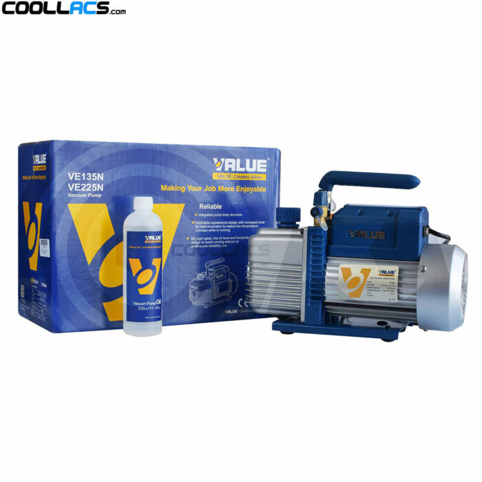 VALUE VE135N Single Stage Vacuum Pump 1/3 HP